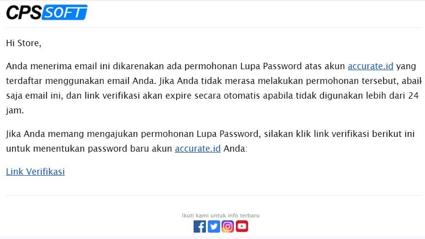 Reset Password Akun Accurate Online