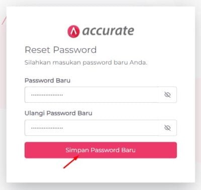 Reset Password Accurate Online 5