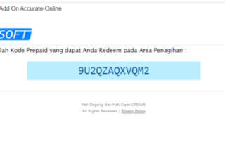 Redeem Kode Prepaid Accurate Online
