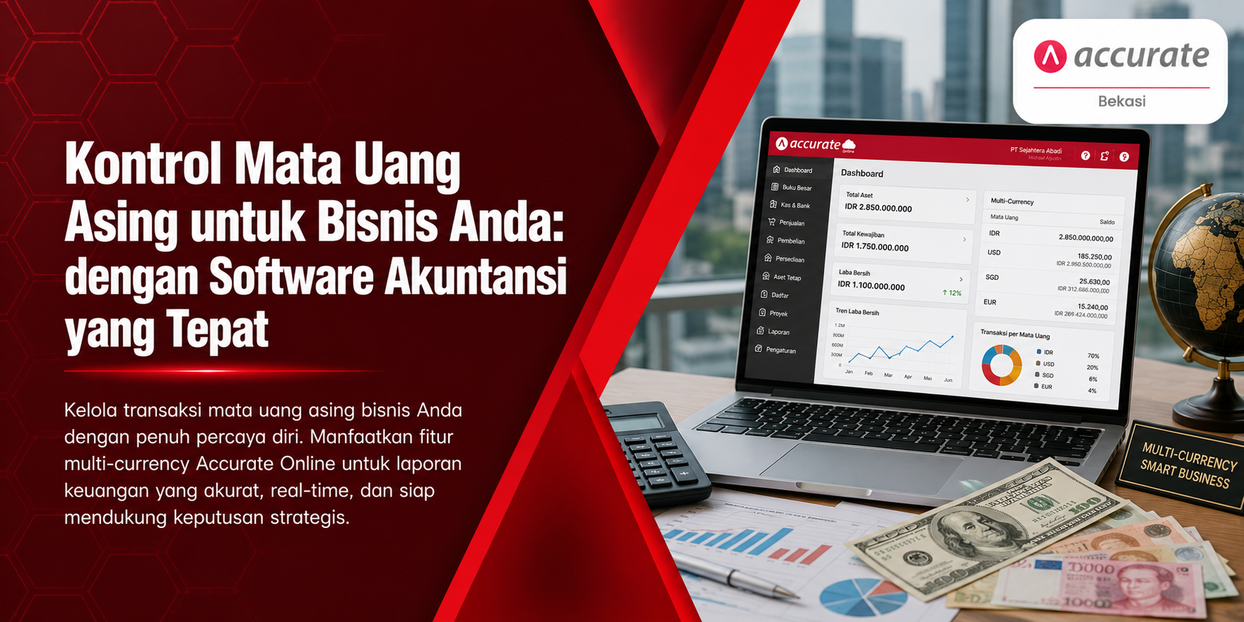 Kontrol Mata Uang Asing untuk Bisnis Anda: dengan Software Akuntansi yang Tepat
