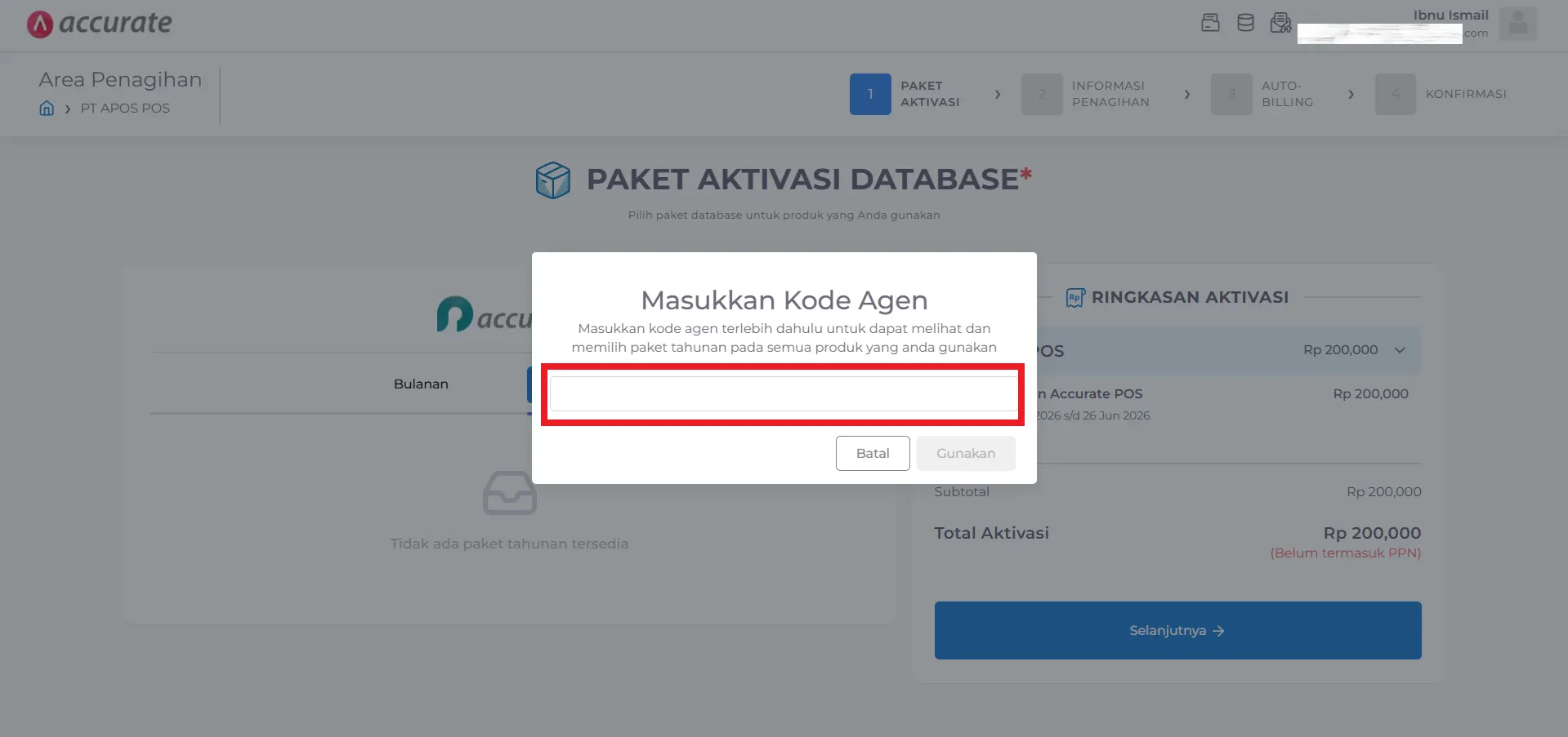 Paket bulanan