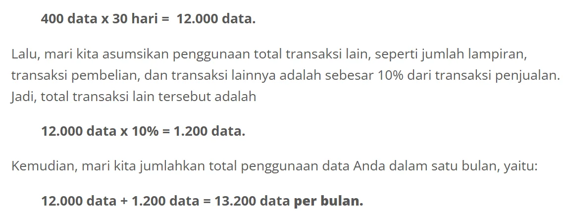 Cara Menghitung Biaya Data Accurate Online Secara Tepat / Accurate Online