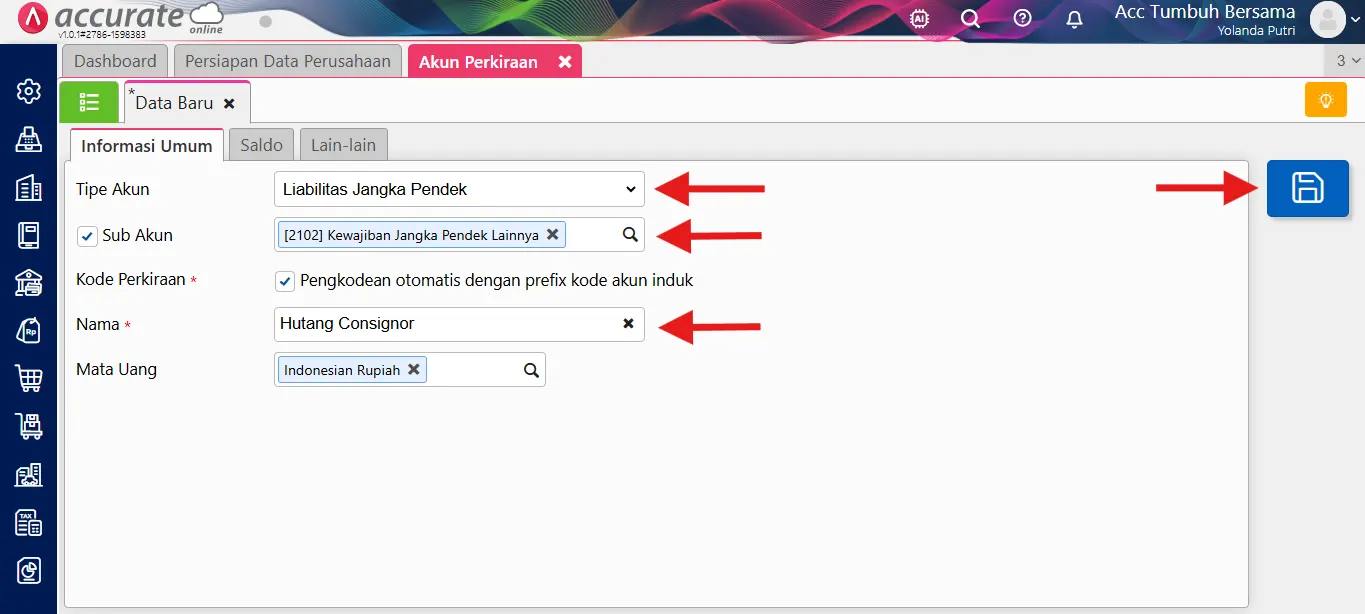 Akun Perkiraan.