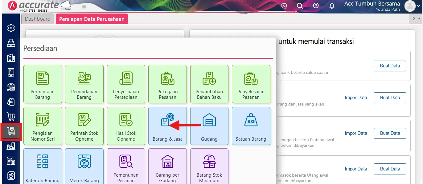 Barang dan Jasa.