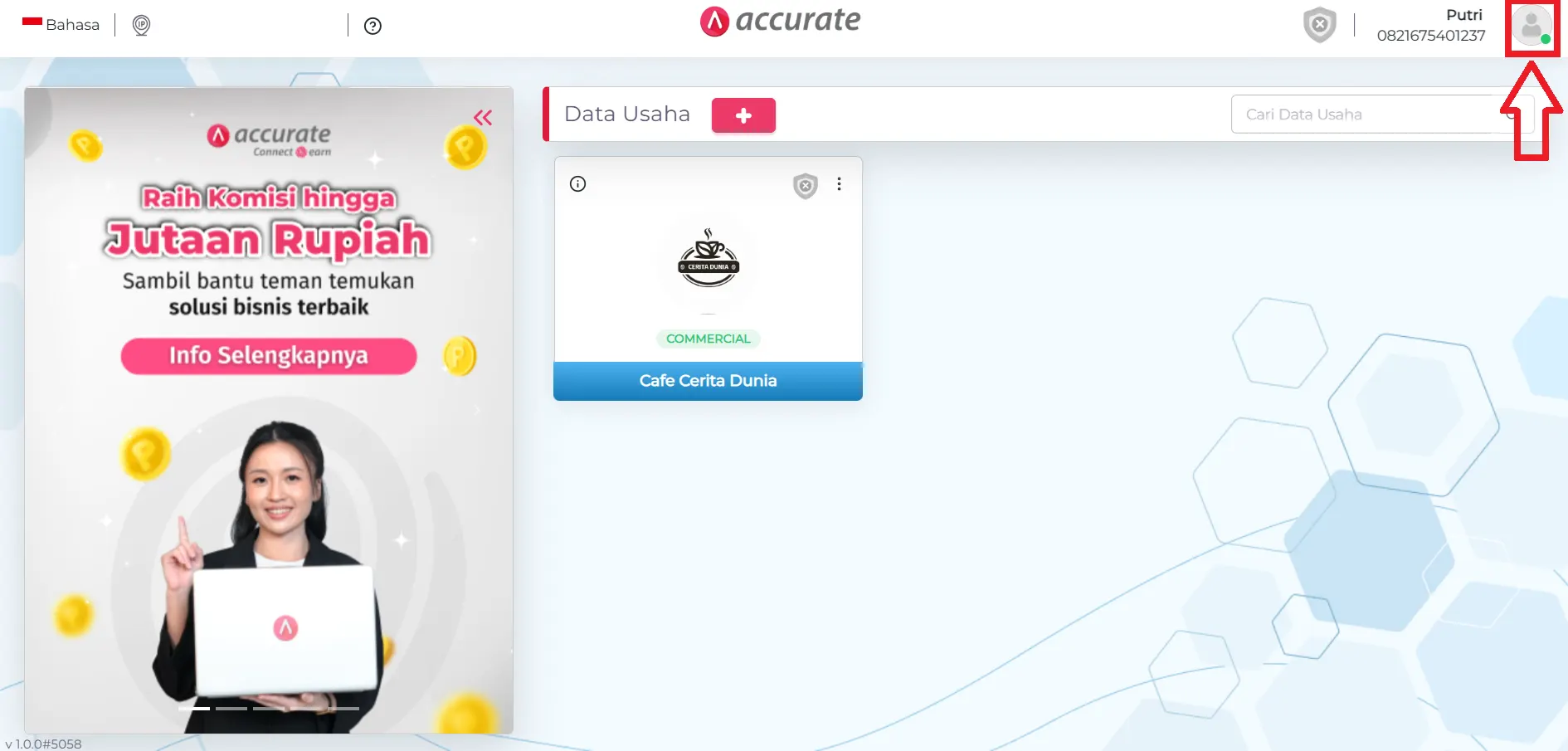 cara daftar Accurate Online